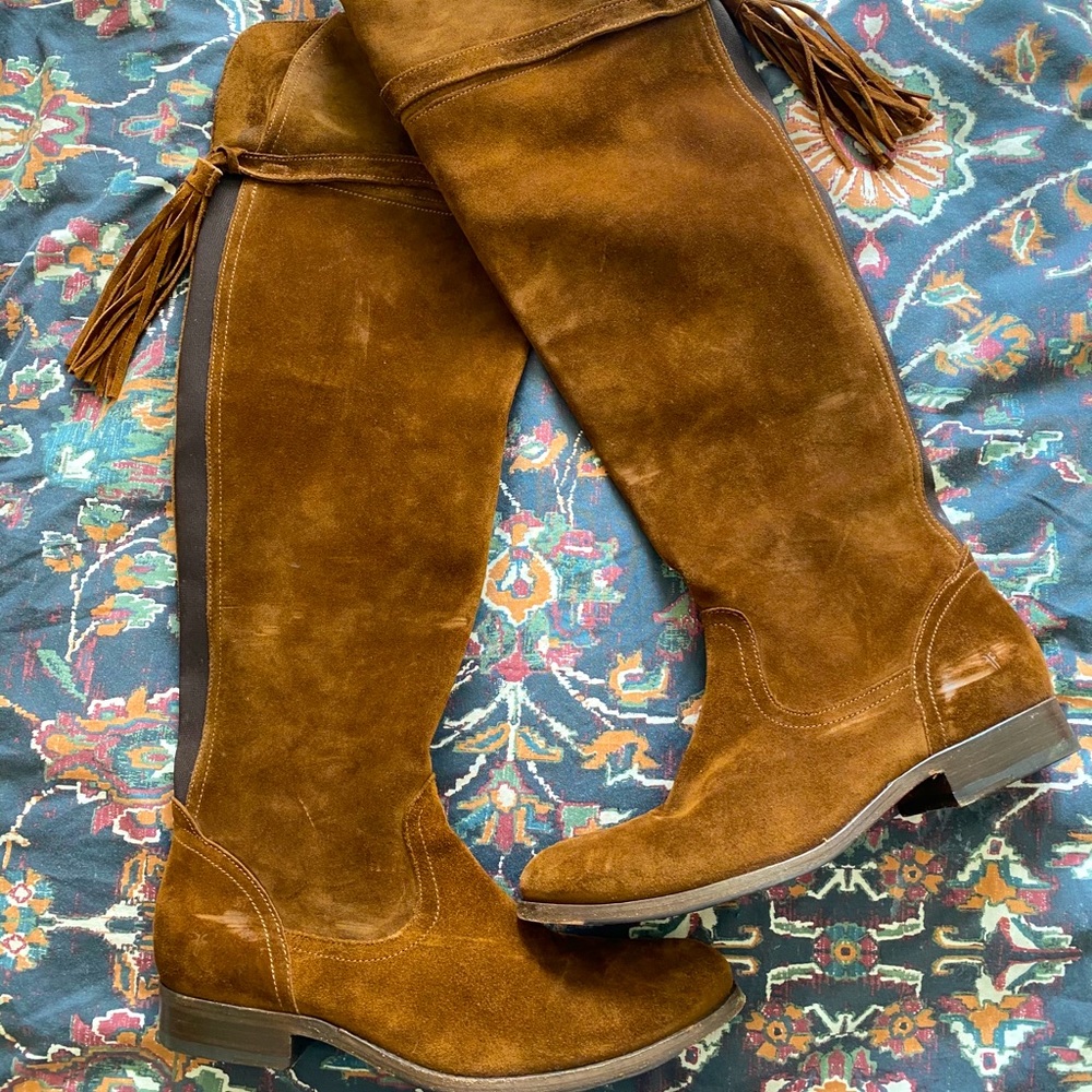 Frye Molly tassel over the knee boot